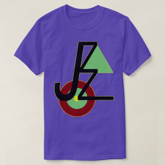 ジャズのデザイン Tシャツ (デザイン正面)