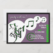 ジャズのパーティーは私と一緒に!パーティの招待状 招待状 (正面)