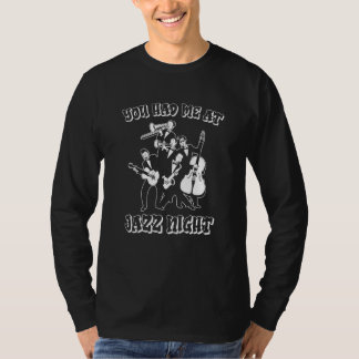 ジャズの夜に心をつかまれた ビッグバンド ミュージシャン ジャズ トラ Tシャツ
