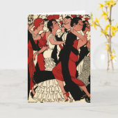 ジャズの時代 カード (黄色い花)