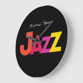 ジャズの時間だ！ ラージ壁時計 (傾斜)
