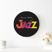 ジャズの時間だ！ ラージ壁時計 (ホーム)