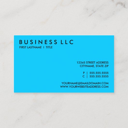 ジャズの色合い 名刺 (裏面)