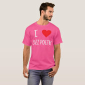 ジャズの詩が大好き Tシャツ (正面フル)