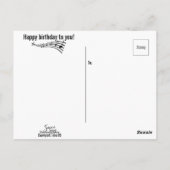 ジャズの誕生日ポストカードを演奏して ポストカード (裏面)