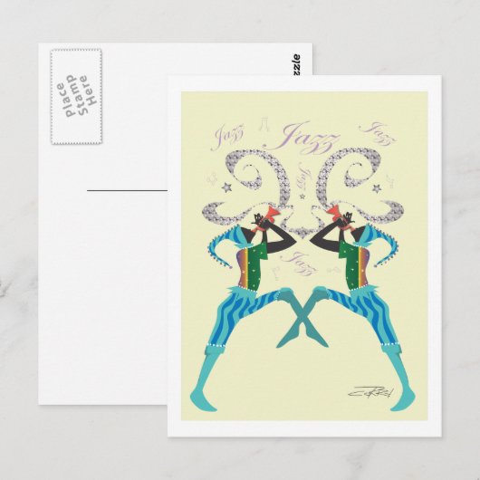 ジャズはがき ポストカード (正面/裏面)