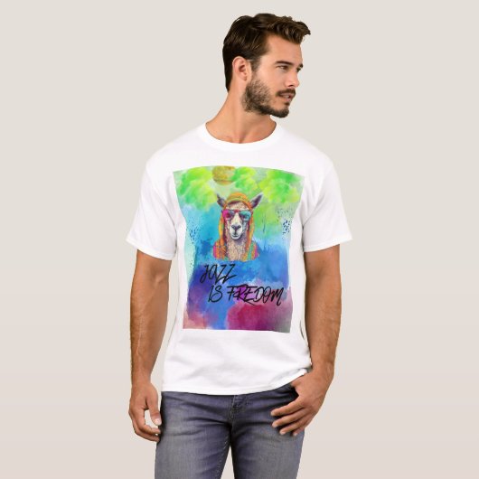 ジャズは自由 Tシャツ (正面フル)