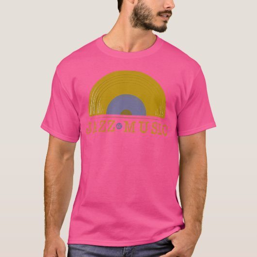 ジャズは音楽インターナショナルジャズタグシャツジャズミュージック Tシャツ (正面)