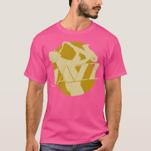 ジャズは音楽国際的ジャズ・デイ・シャツジャズ・ムー Tシャツ