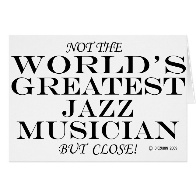 ジャズもっとも偉大ミュージシャン閉じる (正面横)