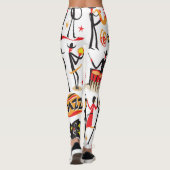 ジャズアイコンセット：白い背景を分離 レギンス (裏面)