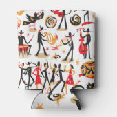 ジャズアイコンセット:白い背景を分離 缶クーラー (裏面)