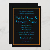 ジャズエイジの結婚式招待状 招待状 (正面/裏面)