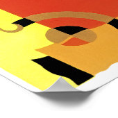 ジャズエイジアールデコ抽象芸術 ポスター (角)