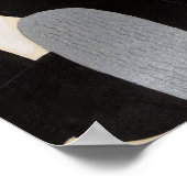 ジャズエイジアールデコ踊りカップルのダンスホールアート ポスター (角)