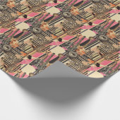 ジャズエイジミュージシャン1920年代ダダイストスタイル ラッピングペーパー (角)