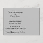 ジャズエイジングサクソフォンシティスカイライン結婚ズセット 案内ポストカード (裏面)