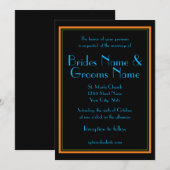 ジャズエイジ ウェディング 招待状 (正面/裏面)