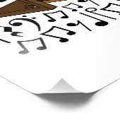 ジャズオルガンミュージカルノートオルガニストミュージシャン フォトプリント            (角)