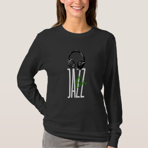 ジャズオンアメリカミュージカル型枠クールヘッドフォン1 Tシャツ
