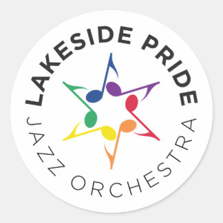 ジャズオーケストラのステッカー ラウンドシール