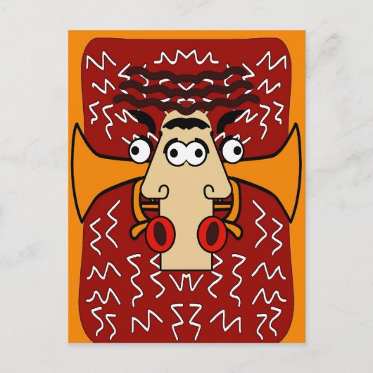 ジャズカッコいい抽象芸術キュービズム2 ポストカード (正面)