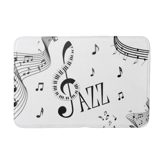 ジャズカッコいい音楽 バスマット (正面)