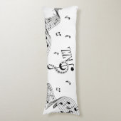 ジャズカッコいい音楽 ボディピロー (正面縦)