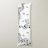 ジャズカッコいい音楽 ボディピロー (裏面 (縦))