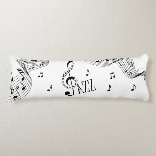 ジャズカッコいい音楽 ボディピロー (正面)