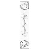 ジャズカッコいい音楽 ミディアムテーブルランナー (正面)