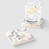 ジャズカッコいい ストーンコースター (横)