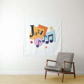 ジャズカラフルアモダンートデザイン タペストリー (インサイチュ)