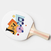 ジャズカラフルアモダンートデザイン 卓球ラケット (横)