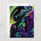 ジャズカラフルポストカード ポストカード (正面/裏面)