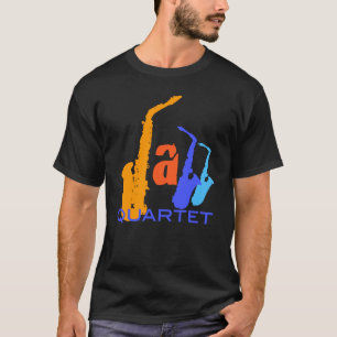 ジャズカルテサキソフォネス文字種 Tシャツ