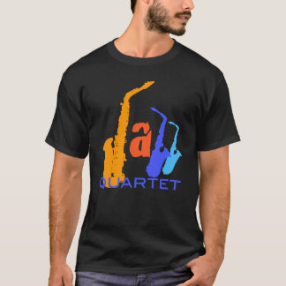 ジャズカルテサキソフォネス文字種 Tシャツ
