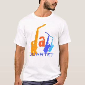 ジャズカルテサキソフォネス文字種 Tシャツ
