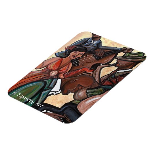 ジャズカルテットプレミアムフレキシマグネット マグネット (左側)