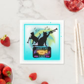 ジャズキャッツ |トランペット紙ナプキンス スタンダードカクテルナプキン (インサイチュ)