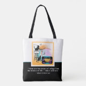 ジャズキャッツ |ドラム |シュバイツァー引用文トート トートバッグ (裏面)