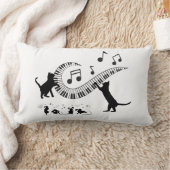 ジャズキャッツ |ピアノ ランバークッション (ブランケット)