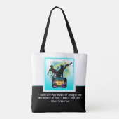 ジャズキャッツ | Trumpet |シュバイツァー引用文トート トートバッグ (裏面)