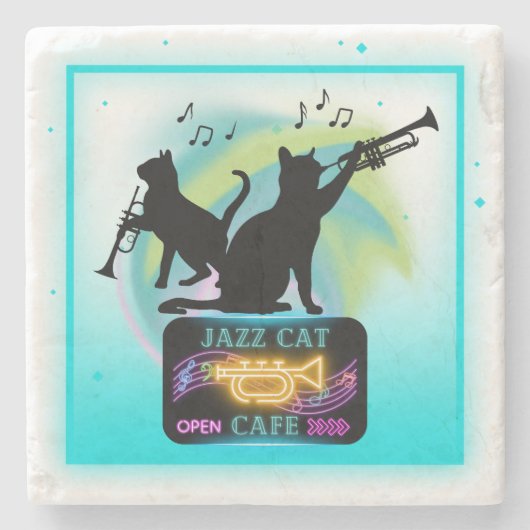 ジャズキャッツ | Trumpet Stone Coaster ストーンコースター (正面)