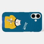 ジャズキャットパーソナライズされた、 Case-Mate iPhoneケース (裏面 (横))