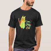 ジャズキャット遊ラッパ子猫ミュージシャン Tシャツ (正面)
