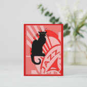 ジャズキャット ポストカード (スタンド正面)