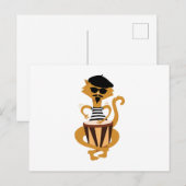 ジャズキャット ポストカード (正面/裏面)