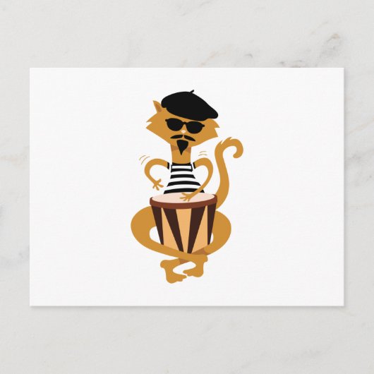 ジャズキャット ポストカード (正面)