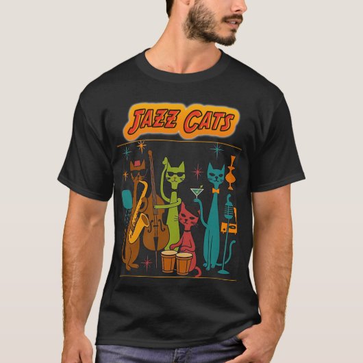ジャズキャット Tシャツ (正面)